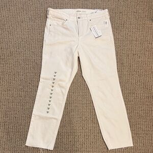 Old Navy White Power Straight-Leg Jeans